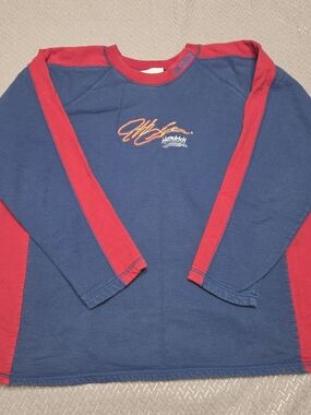 Competitors View NASCAR Hendrick Motorsports Long Sleeve Shirt Blue/Red L